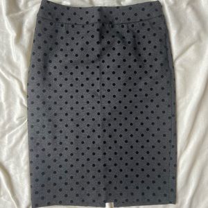 White House Black Market Gray Pencil Skirt